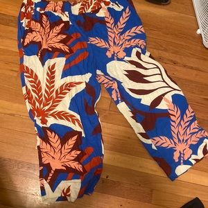 Linen patterned pants H&M NWT